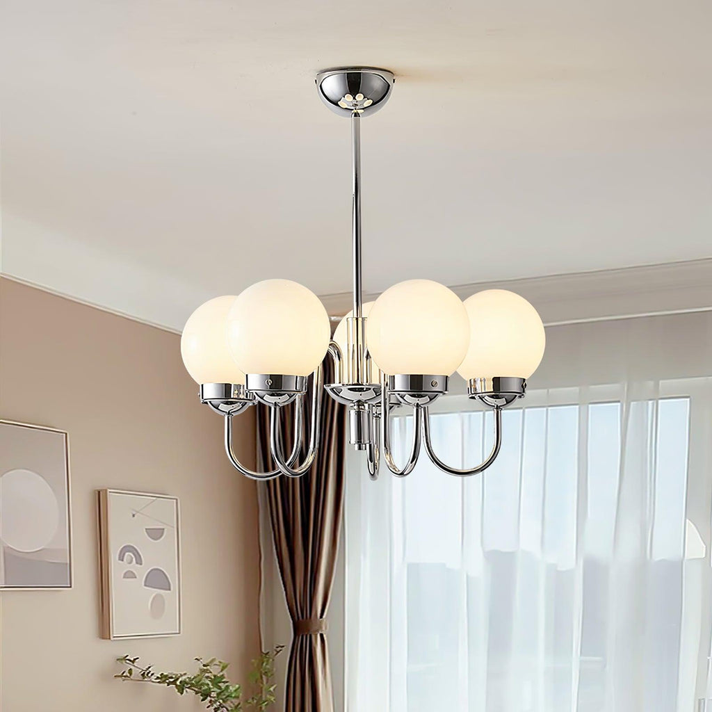 Lustra Chandelier Globe Chrome - Neutralighting