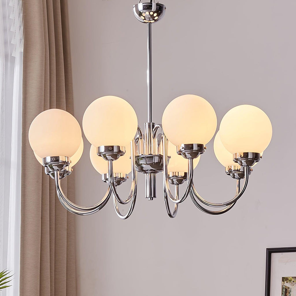 Lustra Chandelier Globe Chrome - Neutralighting