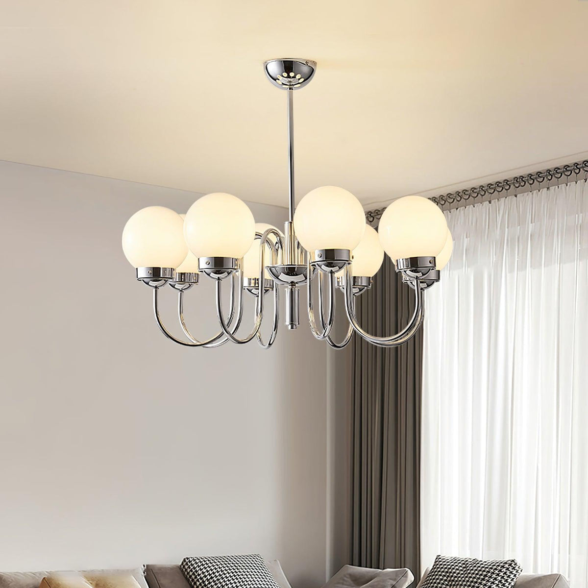 Lustra Chandelier Globe Chrome - Neutralighting