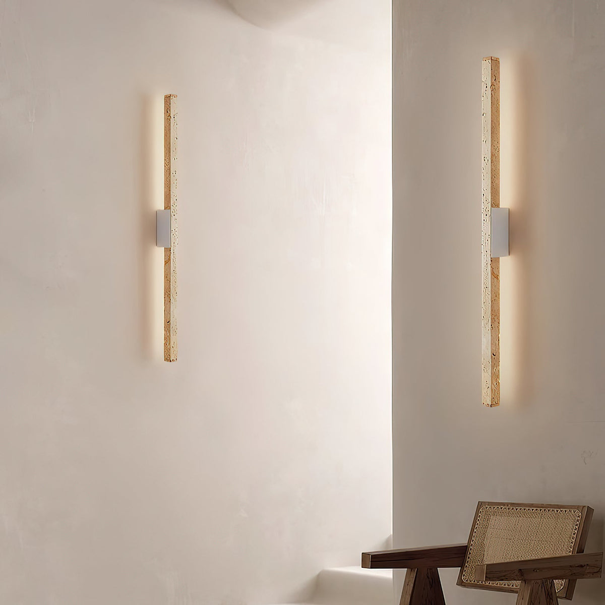 Vivyna Applique Murale Minimaliste En Travertin - Neutralighting