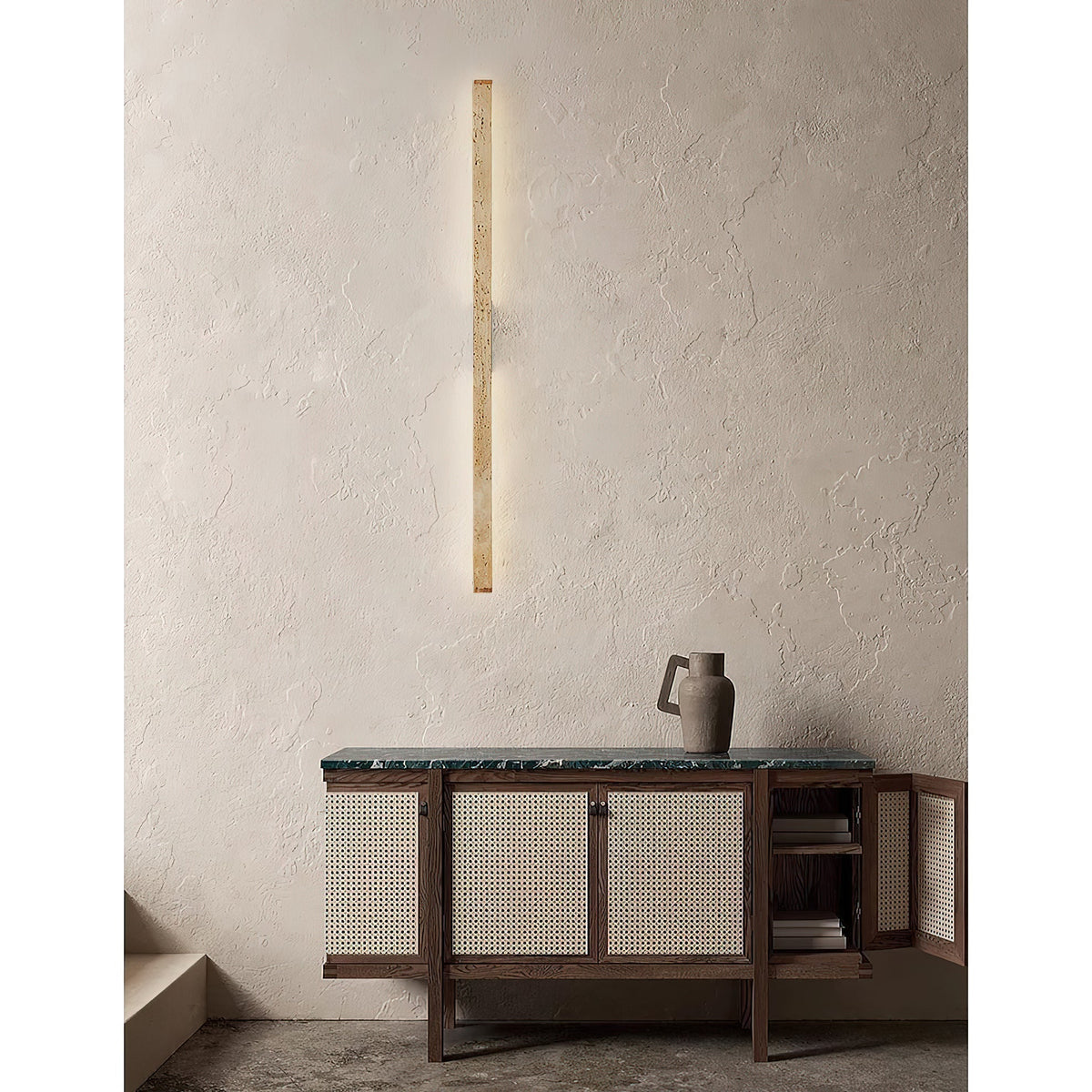 Vivyna Applique Murale Minimaliste En Travertin - Neutralighting