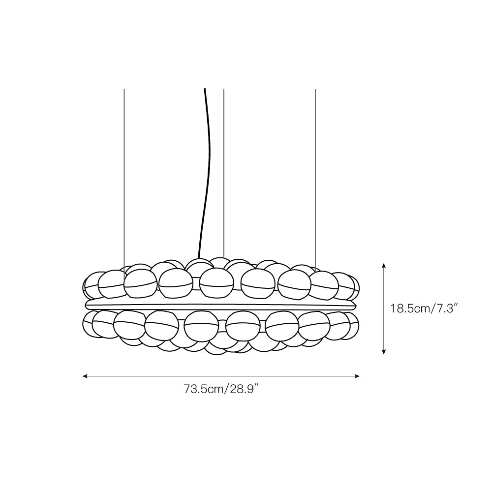 Ulvinos Lustre Résine Verre Créativité Individuelle - Neutralighting