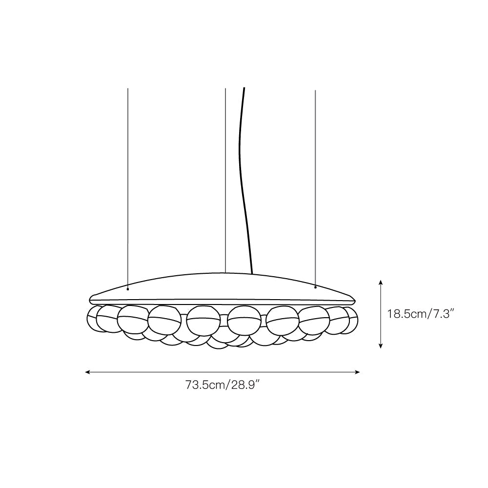 Ulvinos Lustre Résine Verre Créativité Individuelle - Neutralighting