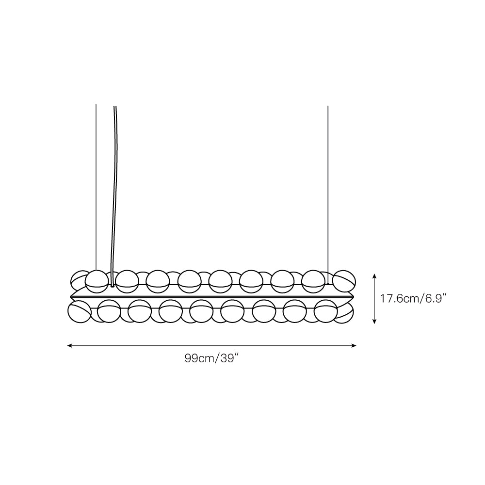 Ulvinos Lustre Résine Verre Créativité Individuelle - Neutralighting