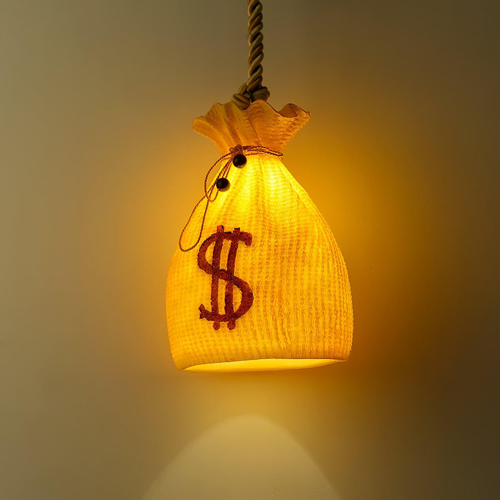 Eurmira Lampe Pendante Poche en Résine Art Unique - Neutralighting