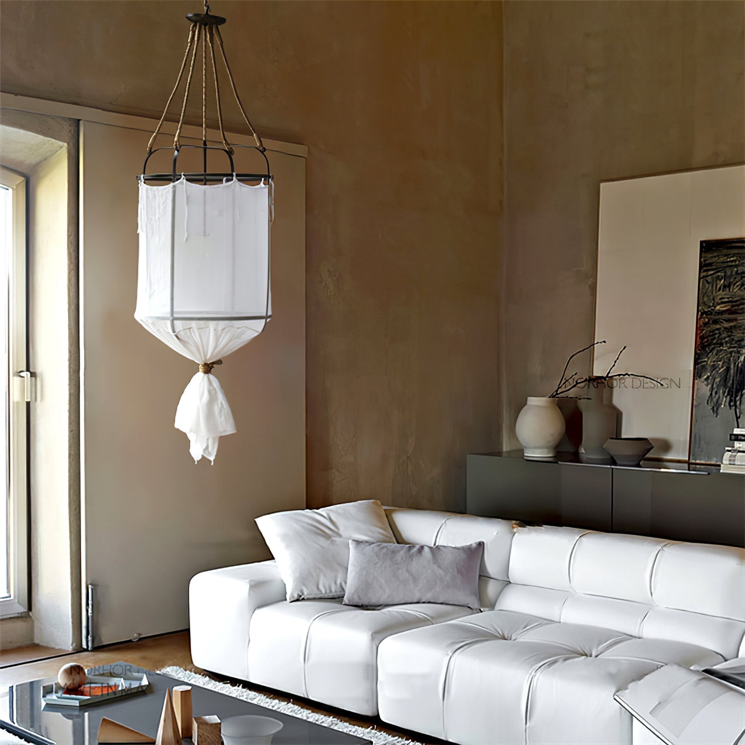 Lioraren Suspension Tissu Bohème - Neutralighting