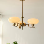 Lustra Suspension en Verre Globe Cadre en Laiton - Neutralighting