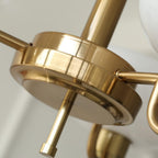 Lustra Suspension en Verre Globe Cadre en Laiton - Neutralighting