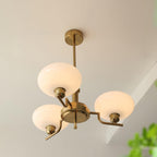 Lustra Suspension en Verre Globe Cadre en Laiton - Neutralighting