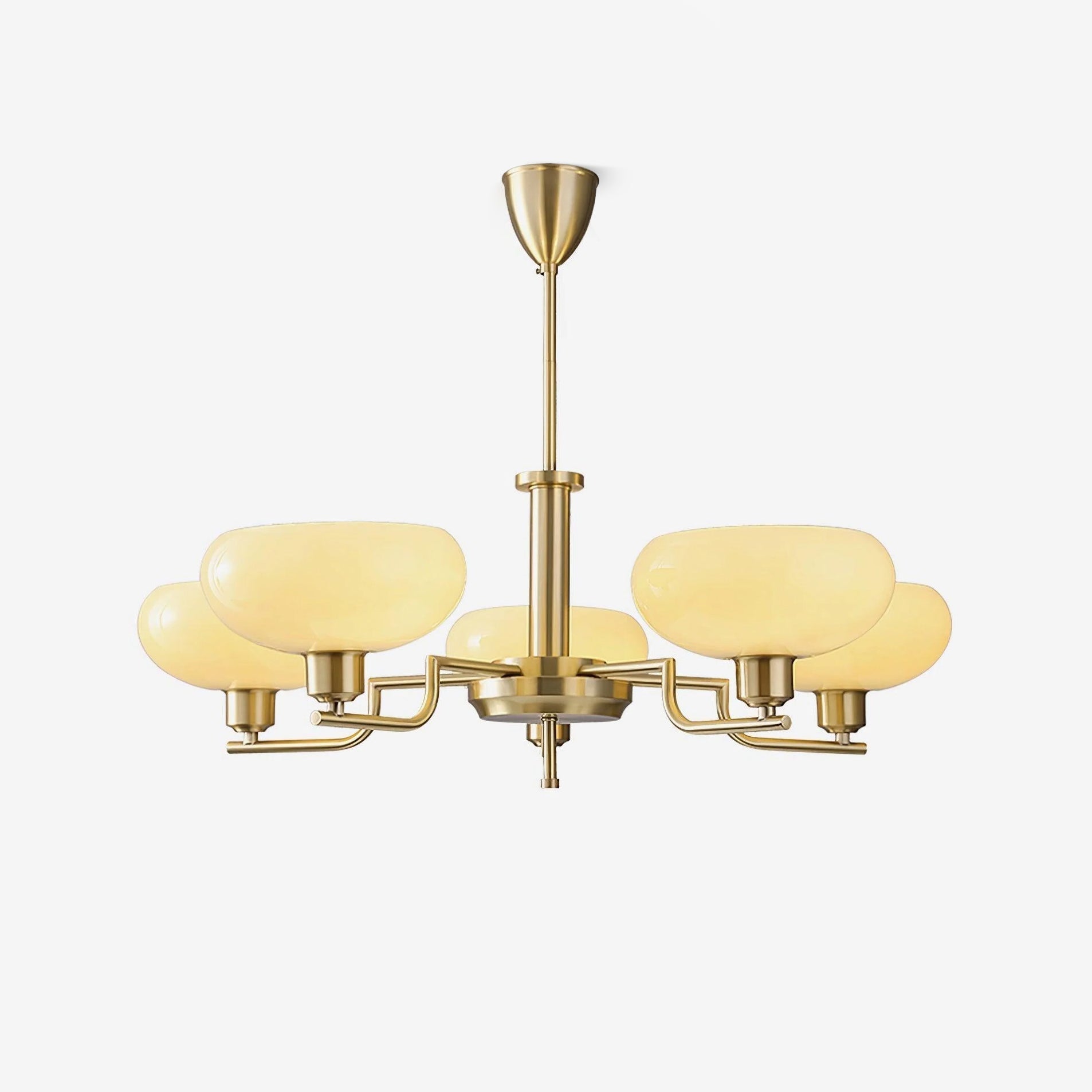 Lustra Suspension en Verre Globe Cadre en Laiton - Neutralighting