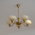 Lustra Suspension en Verre Globe Cadre en Laiton - Neutralighting
