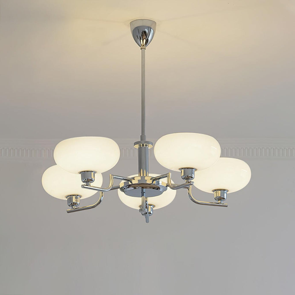 Lustra Suspension en Verre Globe Cadre en Laiton - Neutralighting