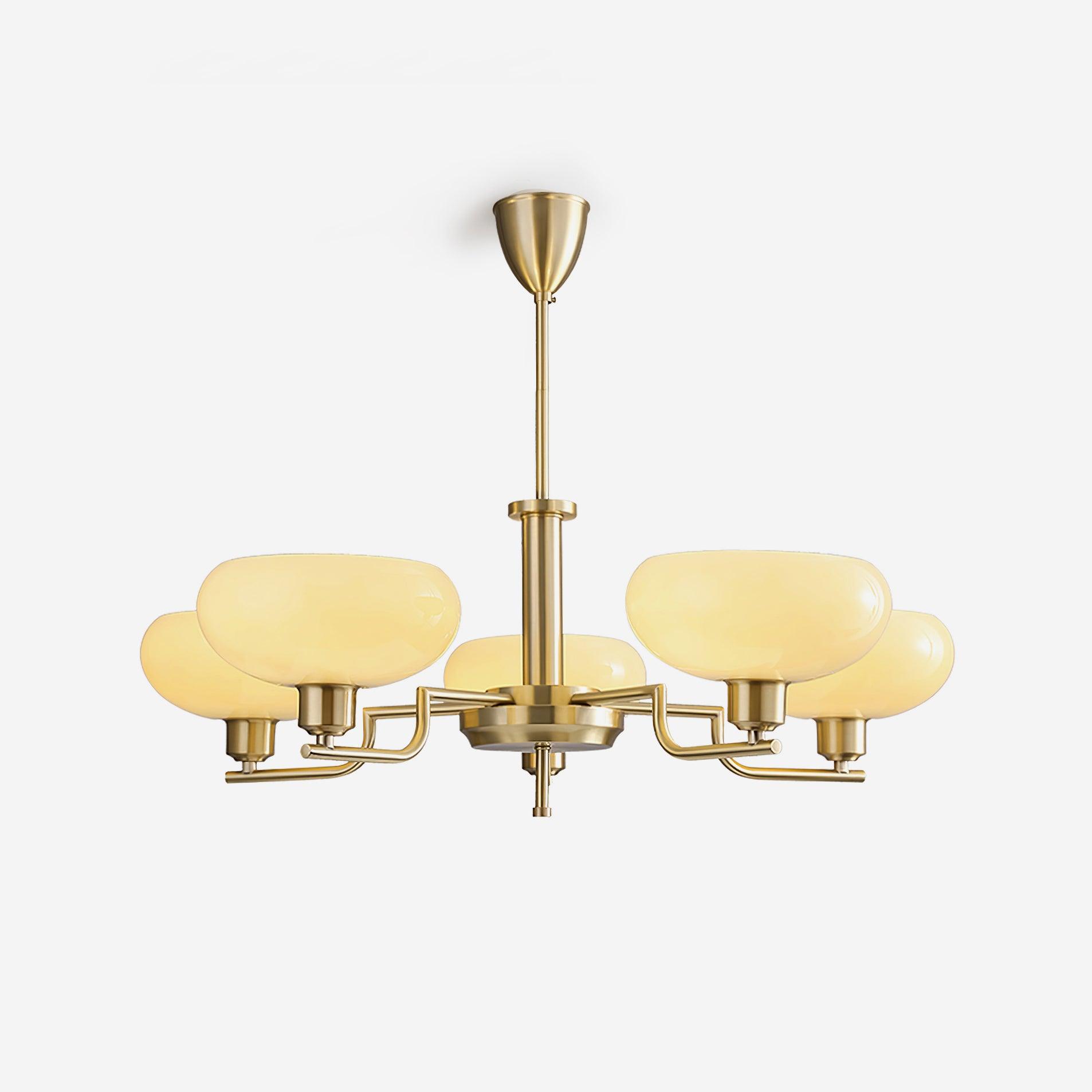 Lustra Suspension en Verre Globe Cadre en Laiton - Neutralighting