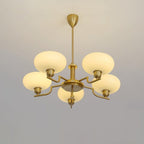 Lustra Suspension en Verre Globe Cadre en Laiton - Neutralighting