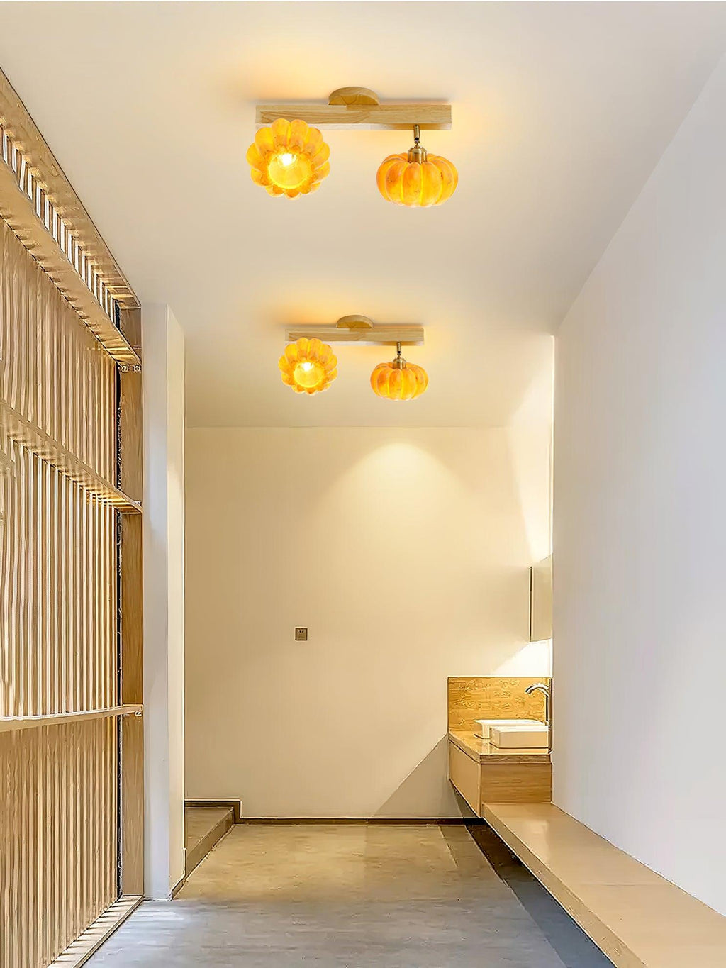 Pumpkin Plafonnier en Bois - Neutralighting