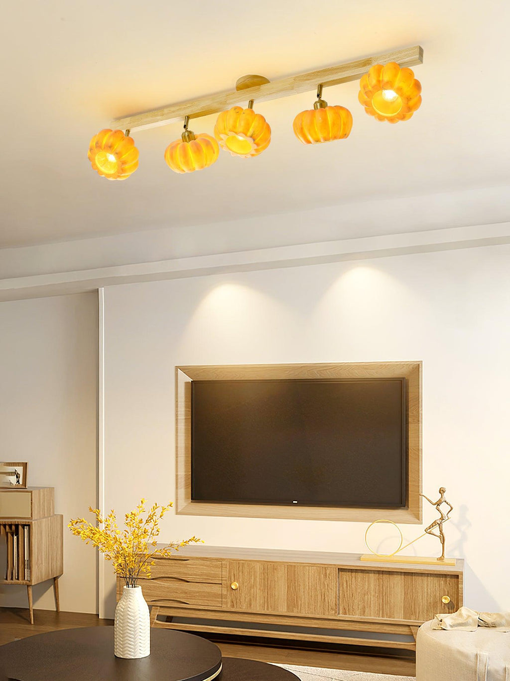 Pumpkin Plafonnier en Bois - Neutralighting