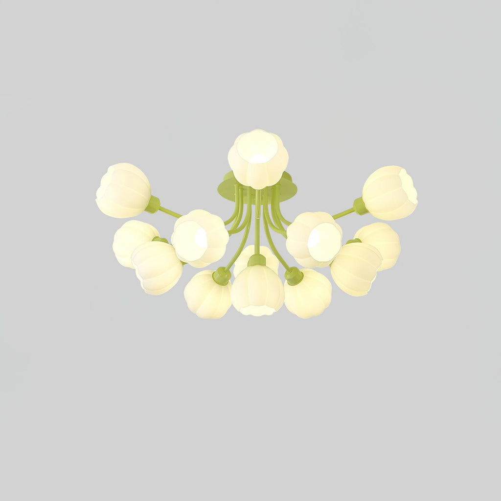 Zenorarae Plafonnier en Verre Matcha Élégant - Neutralighting