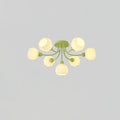 Zenorarae Plafonnier en Verre Matcha Élégant - Neutralighting