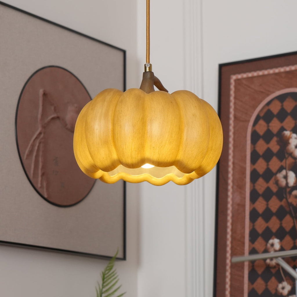 Duzy Pumpkin Lampe Suspendue Résine Vintage Japonaise - Neutralighting