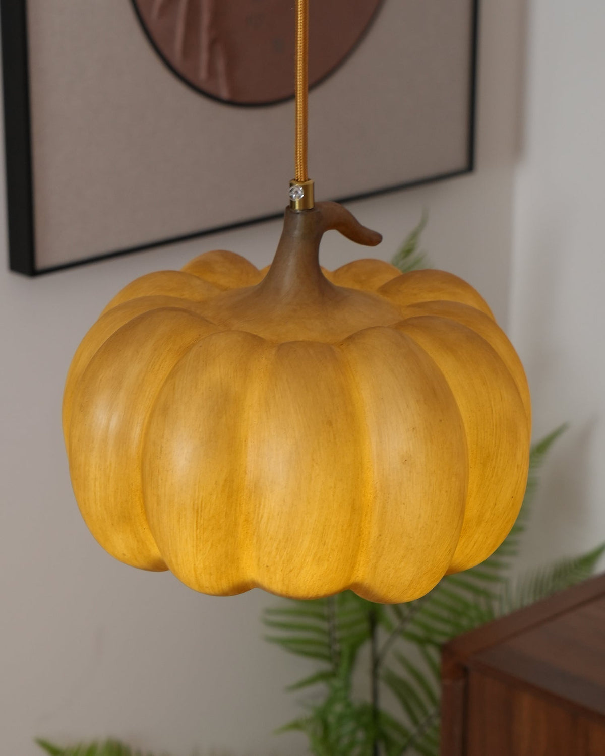 Duzy Pumpkin Lampe Suspendue Résine Vintage Japonaise - Neutralighting