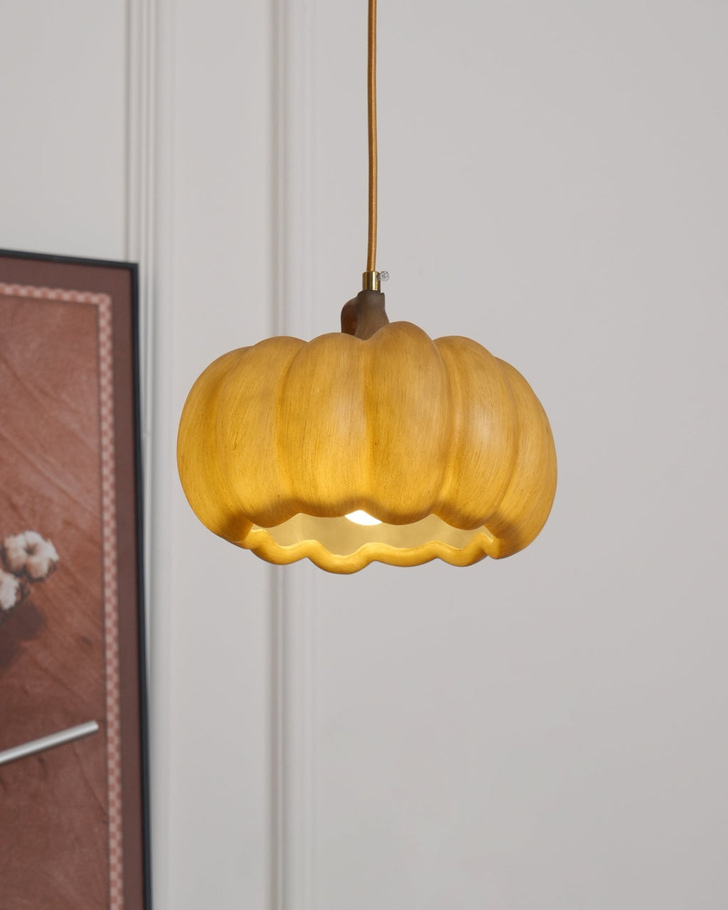 Duzy Pumpkin Lampe Suspendue Résine Vintage Japonaise - Neutralighting