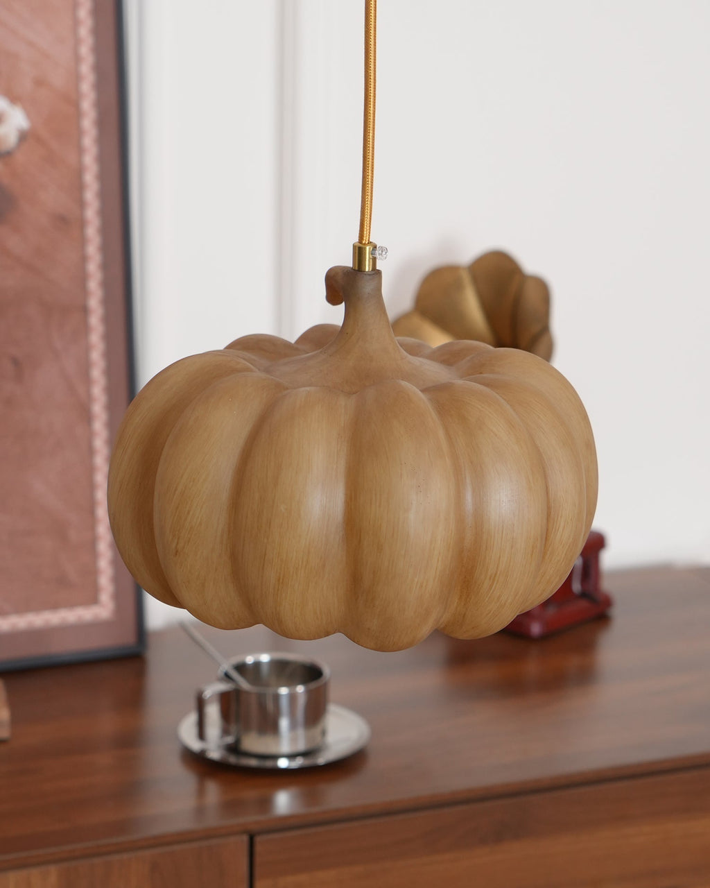Duzy Pumpkin Lampe Suspendue Résine Vintage Japonaise - Neutralighting