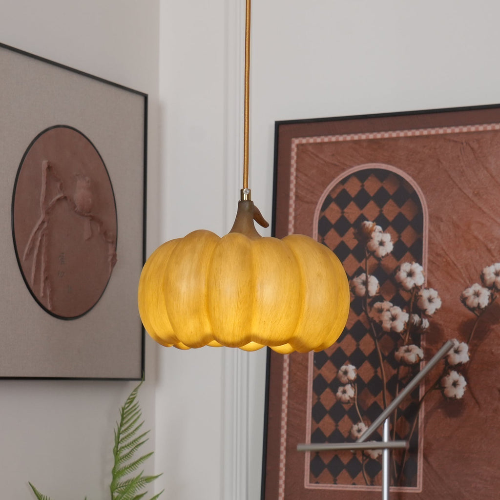 Duzy Pumpkin Lampe Suspendue Résine Vintage Japonaise - Neutralighting
