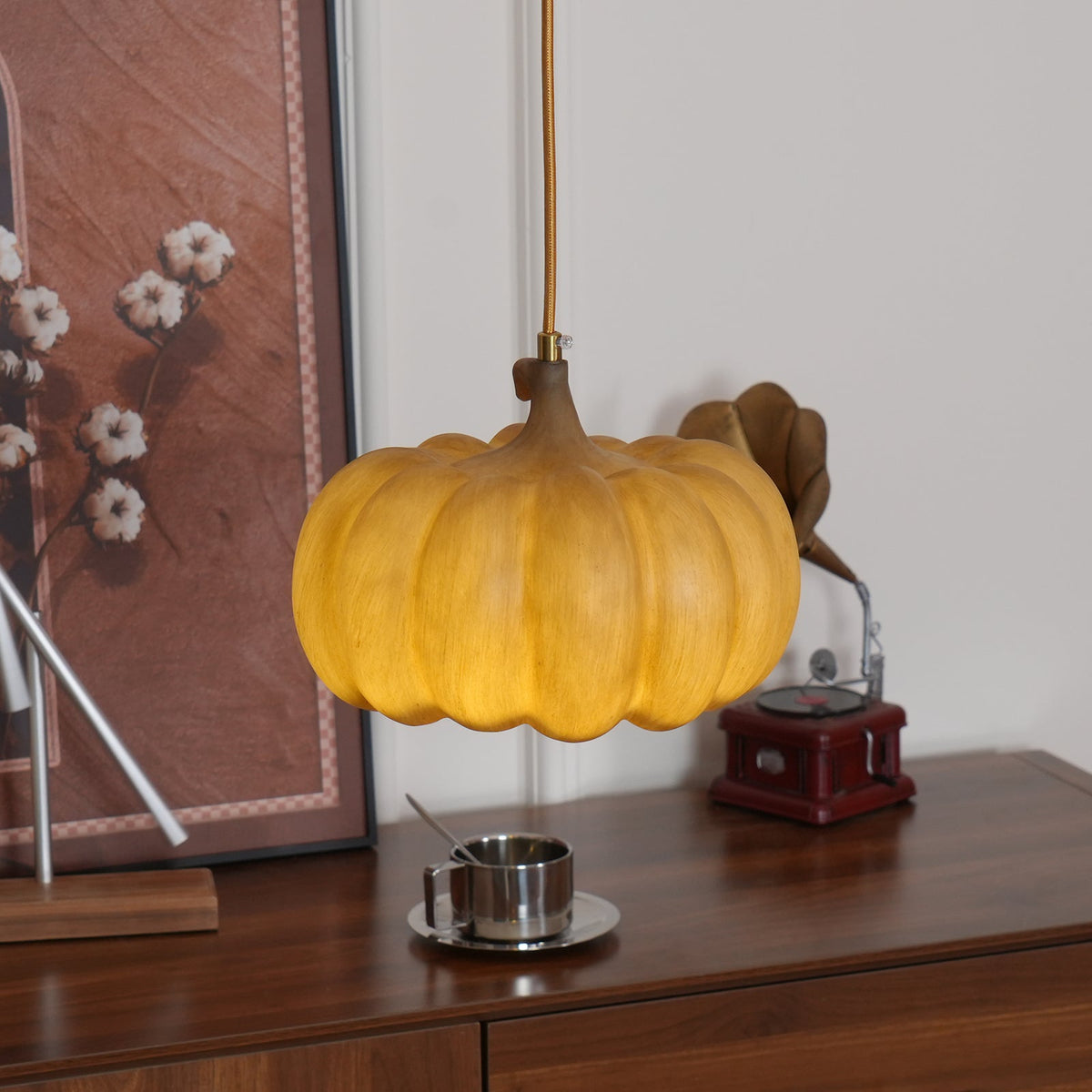 Duzy Pumpkin Lampe Suspendue Résine Vintage Japonaise - Neutralighting