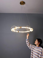 Lustra Chandelier en Verre Minimaliste - Neutralighting