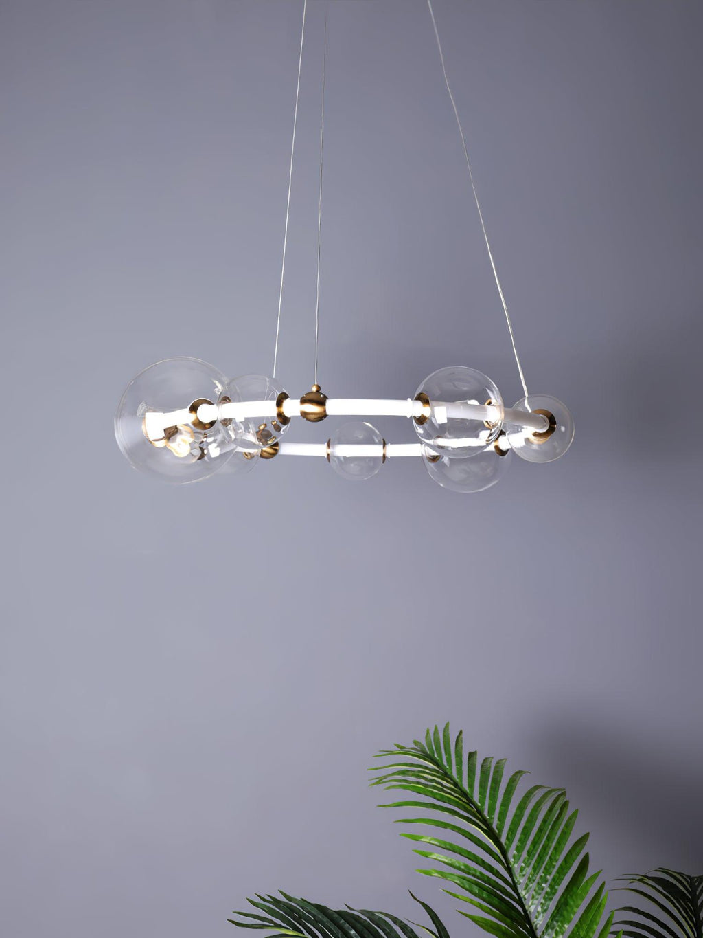 Lustra Chandelier en Verre Minimaliste - Neutralighting