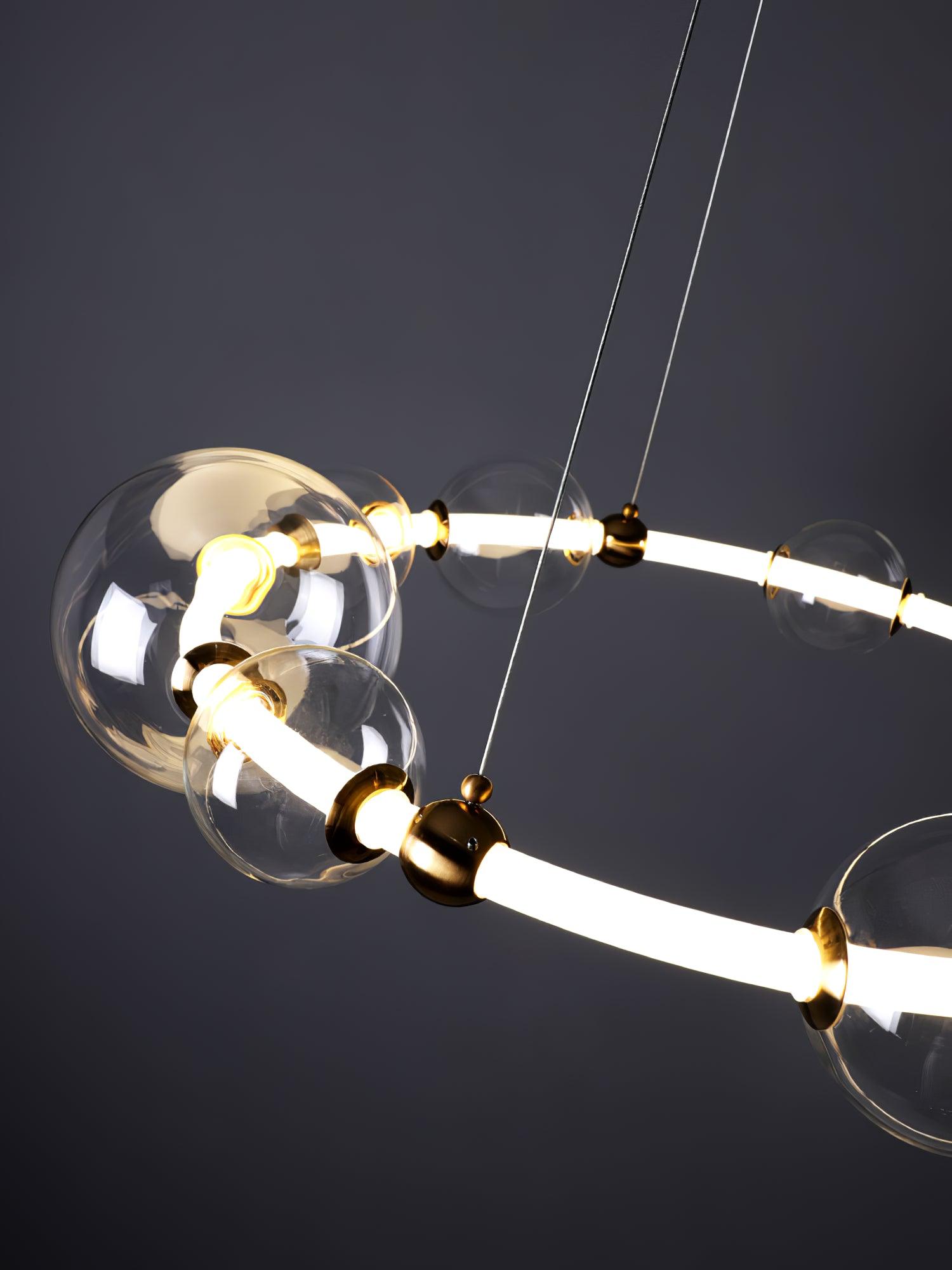 Lustra Chandelier en Verre Minimaliste - Neutralighting