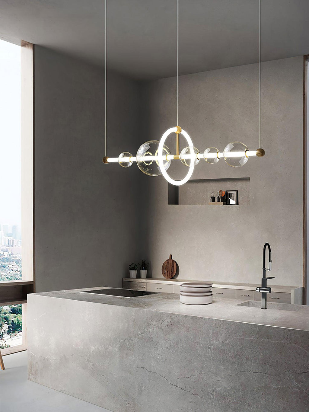 Mirele Suspension artistique en acrylique - Neutralighting