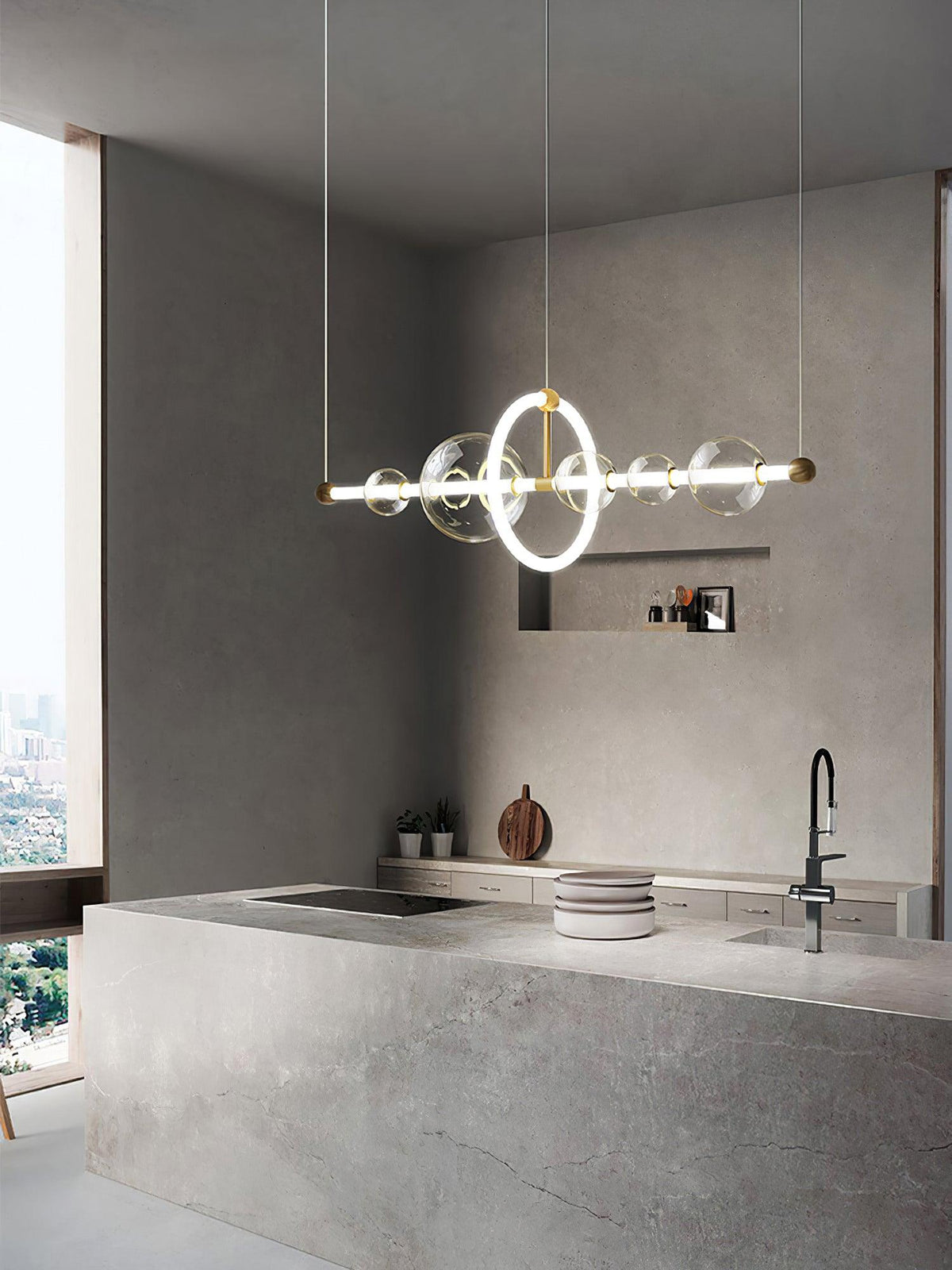 Mirele Suspension artistique en acrylique - Neutralighting