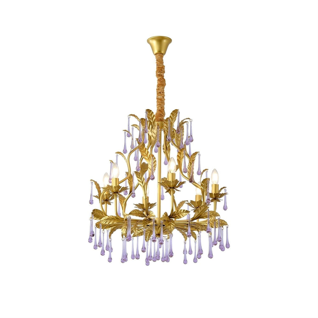 Ilvenel Lustre de Luxe en Verre Violet - Neutralighting