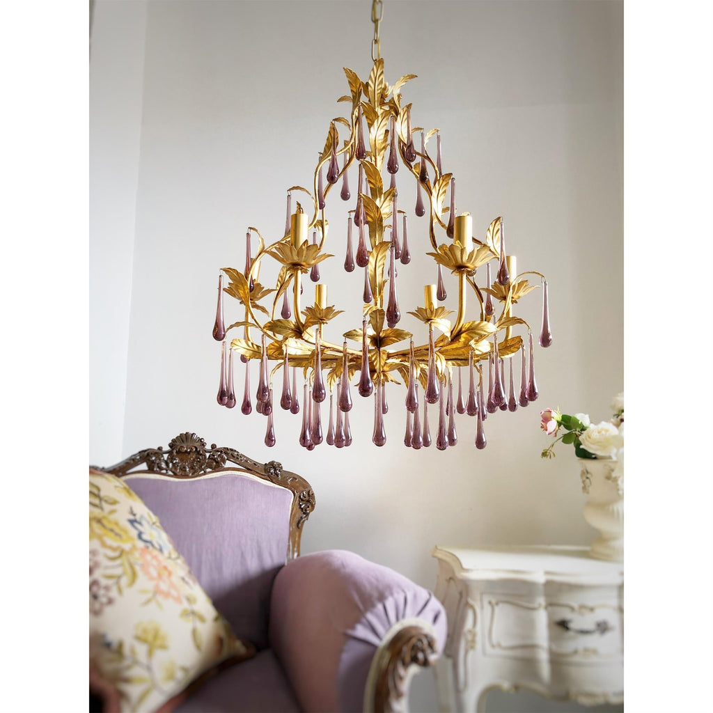 Ilvenel Lustre de Luxe en Verre Violet - Neutralighting