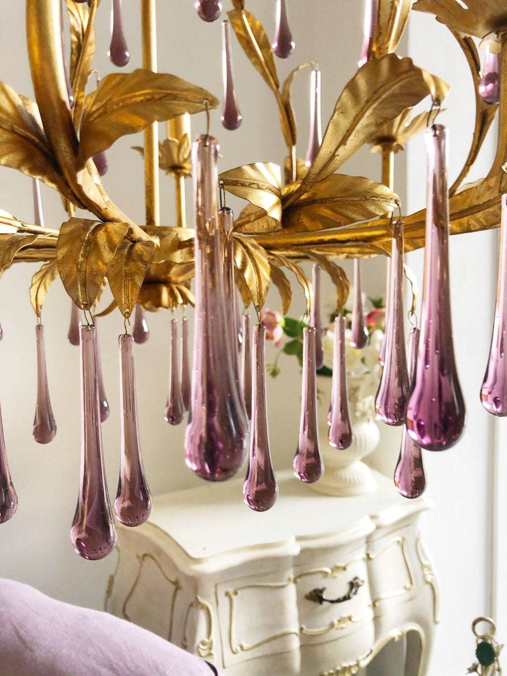 Ilvenel Lustre de Luxe en Verre Violet - Neutralighting