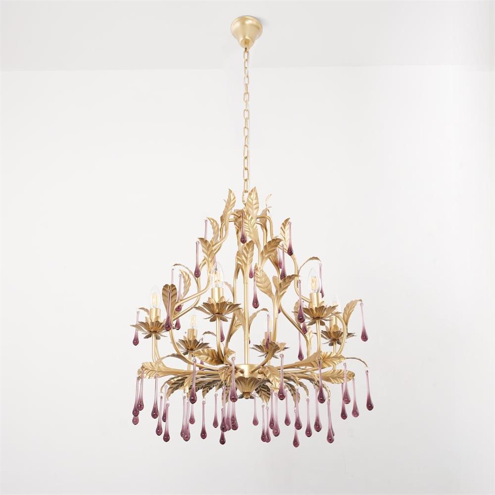 Ilvenel Lustre de Luxe en Verre Violet - Neutralighting