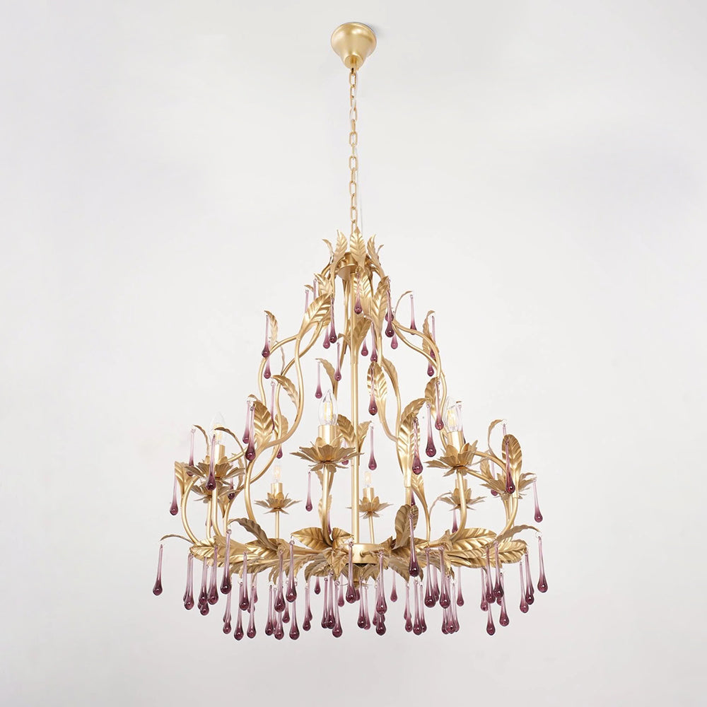 Ilvenel Lustre de Luxe en Verre Violet - Neutralighting