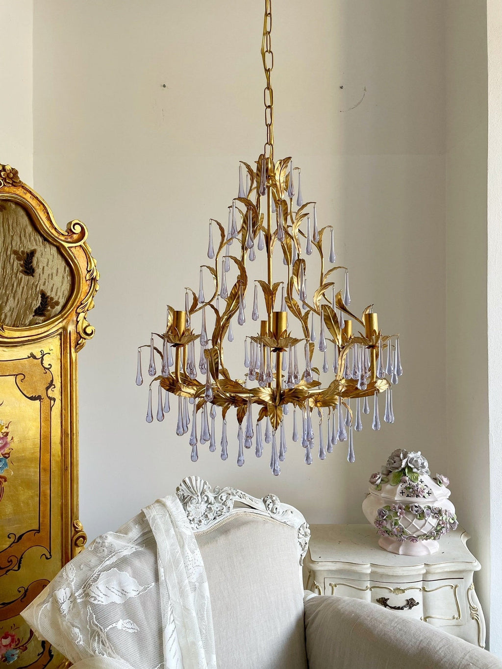 Ilvenel Lustre de Luxe en Verre Violet - Neutralighting