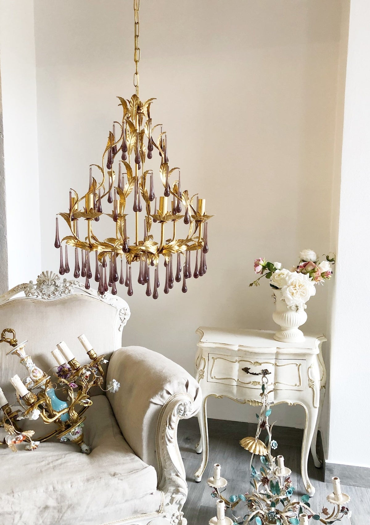 Ilvenel Lustre de Luxe en Verre Violet - Neutralighting
