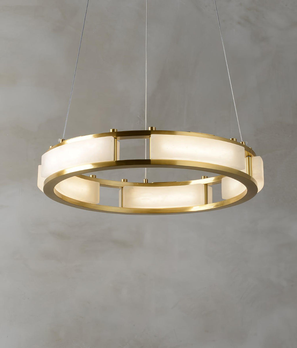 Symiria Luxe Albâtre Anneau Pendentif Lumière - Neutralighting