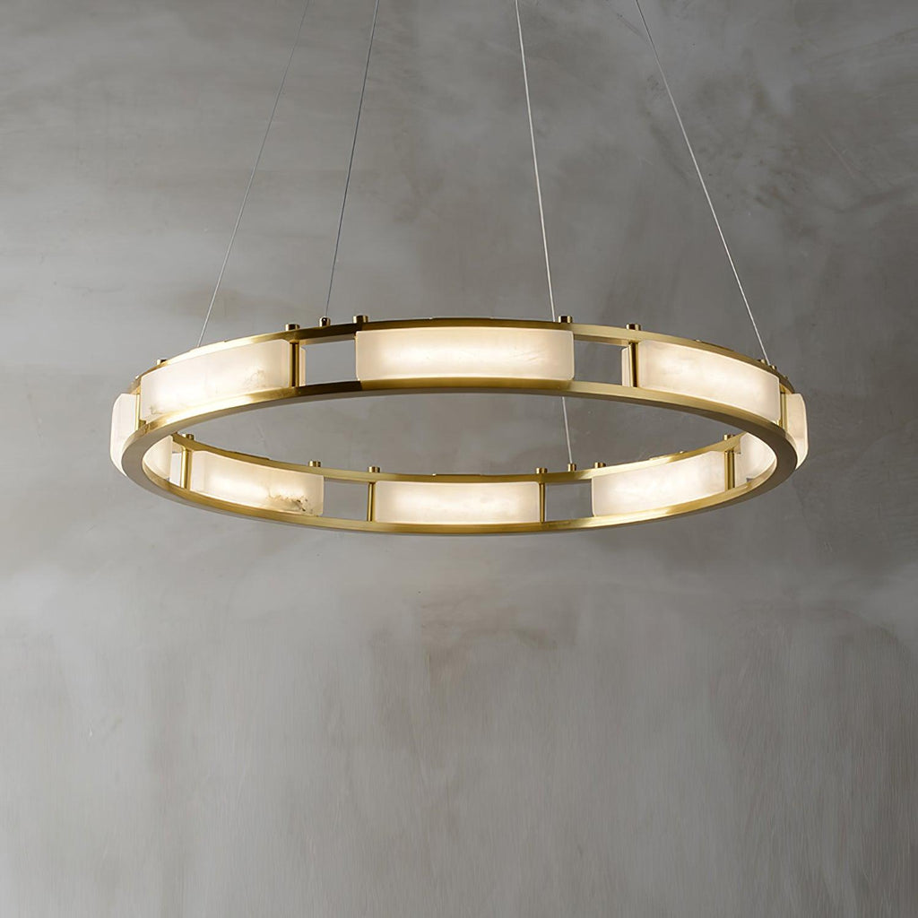 Symiria Luxe Albâtre Anneau Pendentif Lumière - Neutralighting