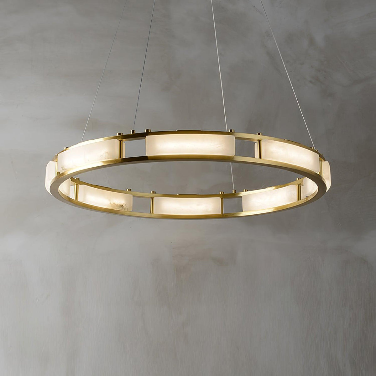 Symiria Luxe Albâtre Anneau Pendentif Lumière - Neutralighting