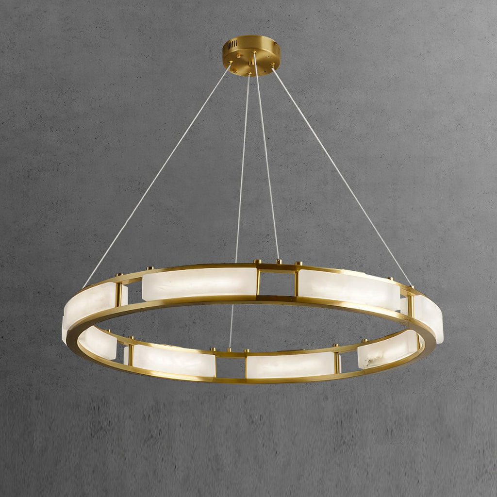 Symiria Luxe Albâtre Anneau Pendentif Lumière - Neutralighting