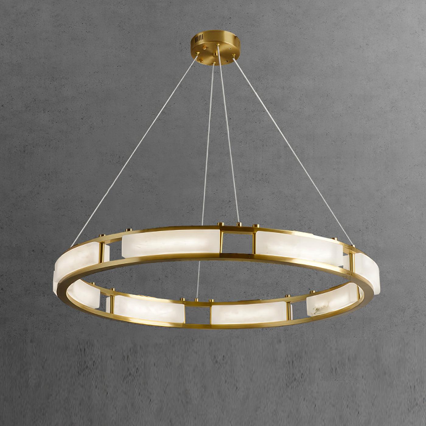 Symiria Luxe Albâtre Anneau Pendentif Lumière - Neutralighting