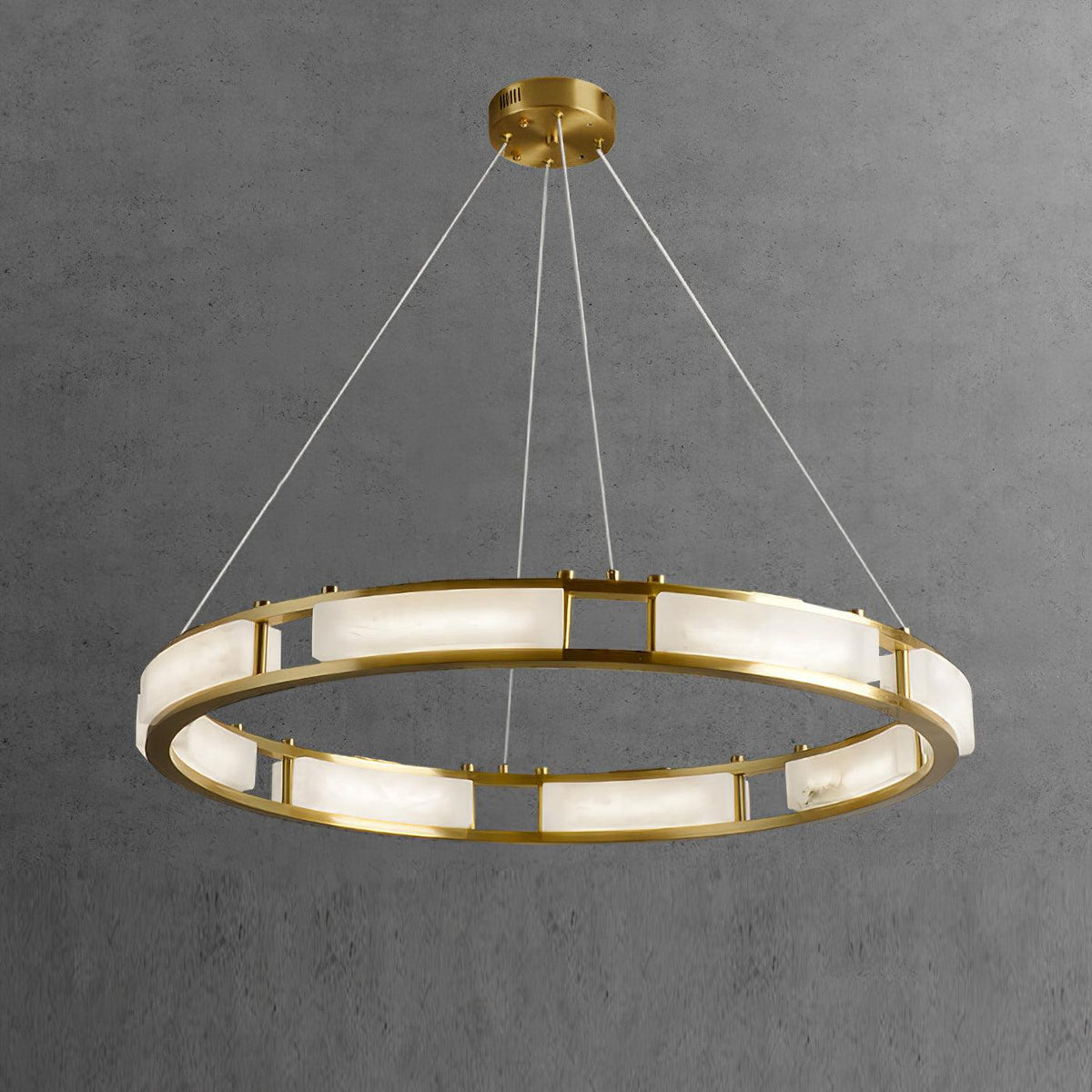 Symiria Luxe Albâtre Anneau Pendentif Lumière - Neutralighting