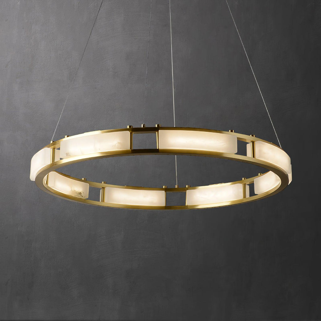 Symiria Luxe Albâtre Anneau Pendentif Lumière - Neutralighting
