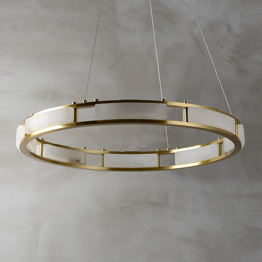 Symiria Luxe Albâtre Anneau Pendentif Lumière - Neutralighting