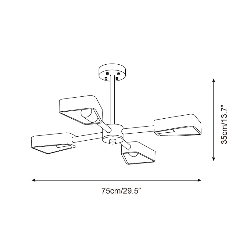 Feyno Plafonnier en Travertin et Bois - Neutralighting