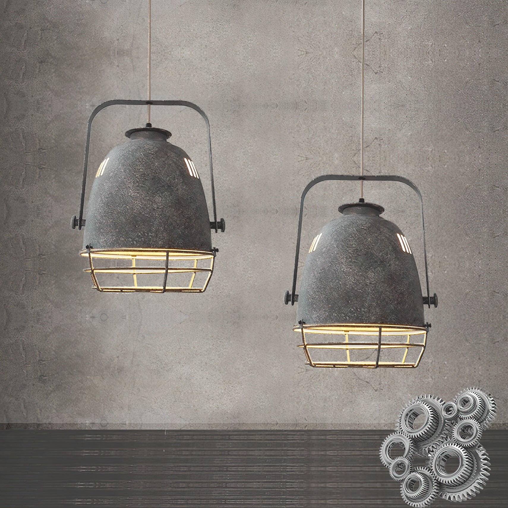 Cenore Suspension Industrielle Vintage - Neutralighting